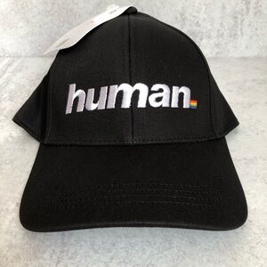 Black Human Embroidered Cap By Queer Eye 0S